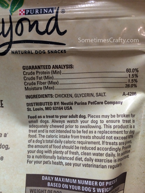 Purina® Beyond Dog Snacks Ingredients List