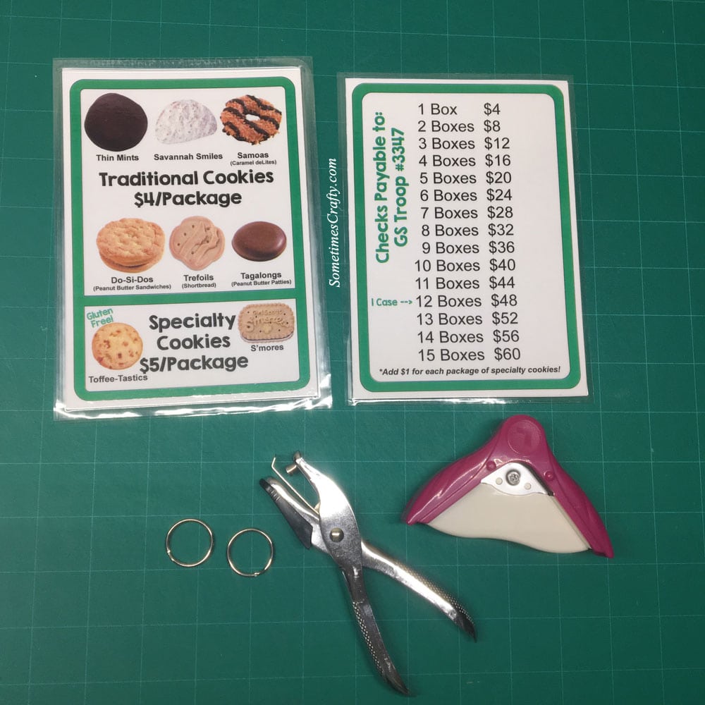Free LBB &amp; ABC Girl Scout Cookie Card Lanyard Printables - Sometimes Crafty