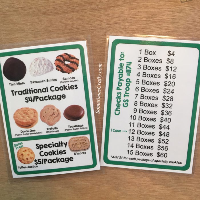 2018 Little Brownie Bakers Girl Scout Cookie Cards