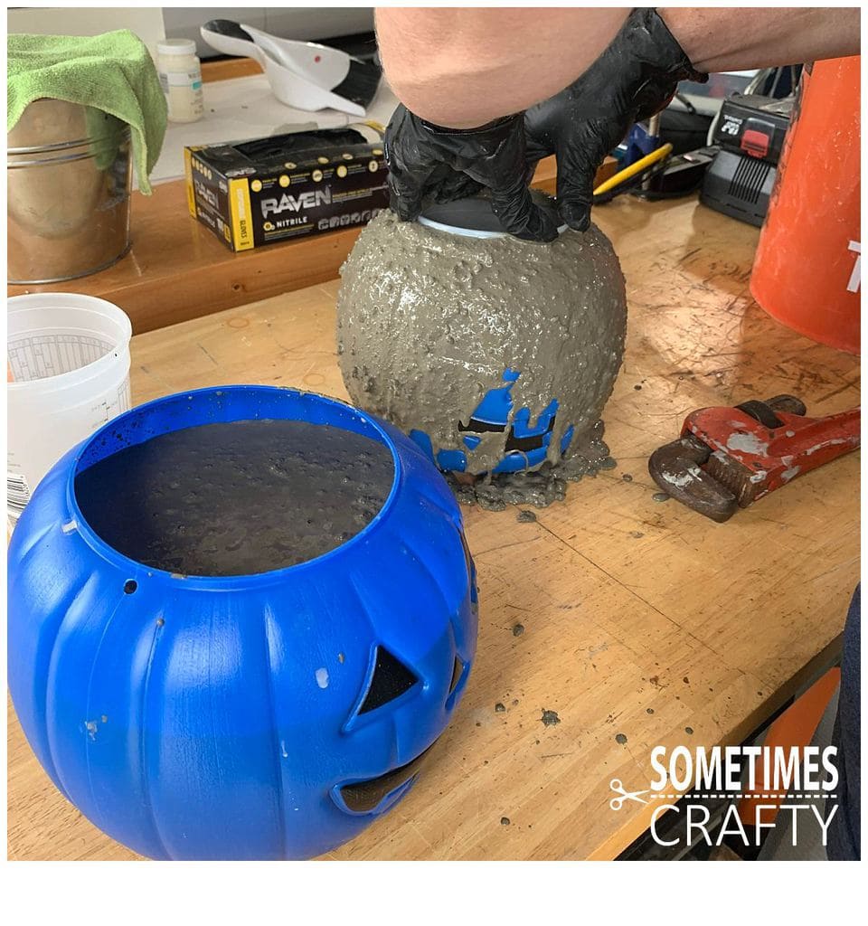 How to Make a Cement Pumpkin for Your Fall Decor Sometimes Crafty