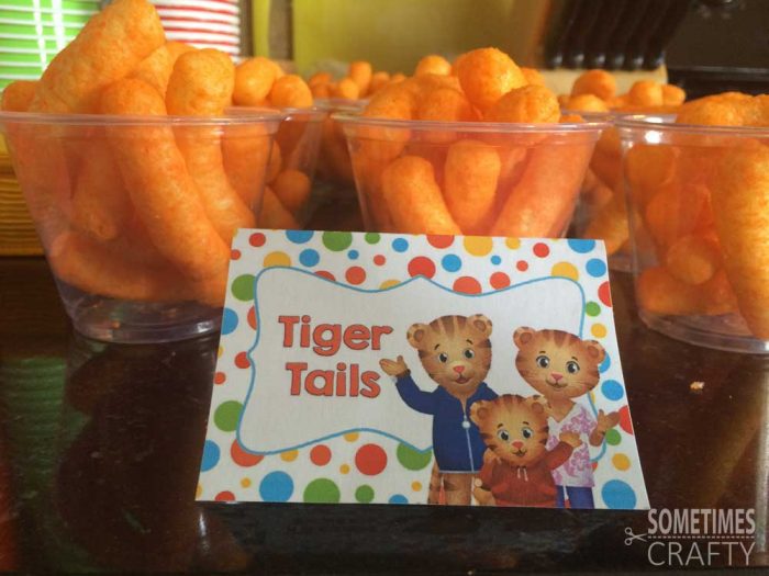 Daniel Tiger Food - Cheetos Cheese Puffs Tiger Tails
