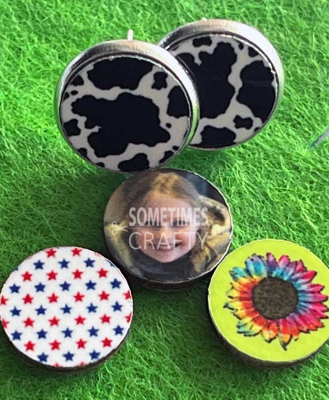 How to Sublimate Earrings with Bezel Settings Sometimes Crafty