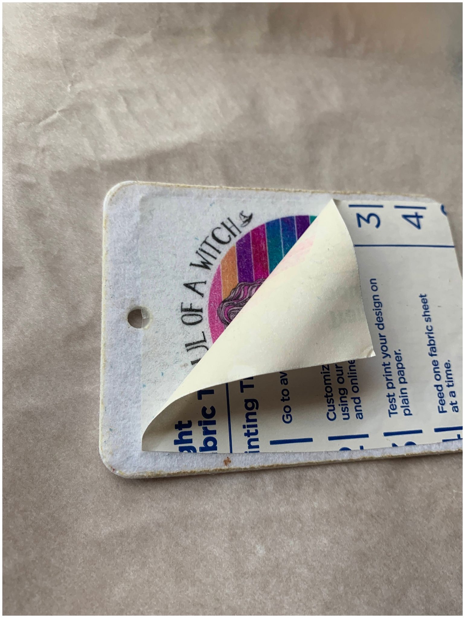 How to Decorate Felt Air Freshener with Avery Inkjet Iron on Transfer