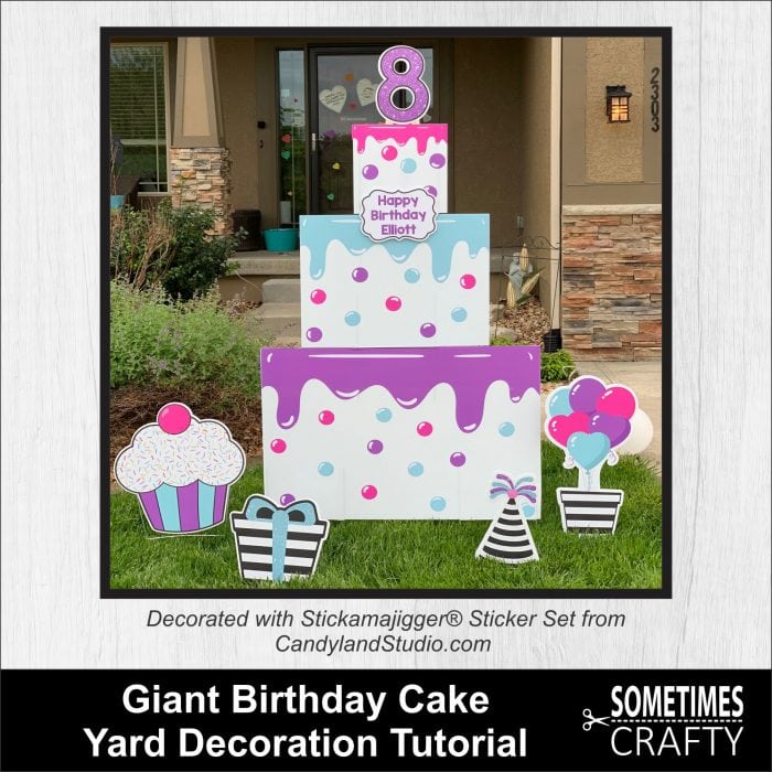 Giant Birthday Cake Yard Decoration Tutorial