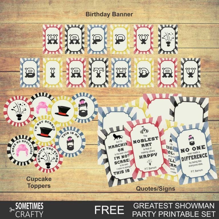 Greatest Showman Birthday Printables